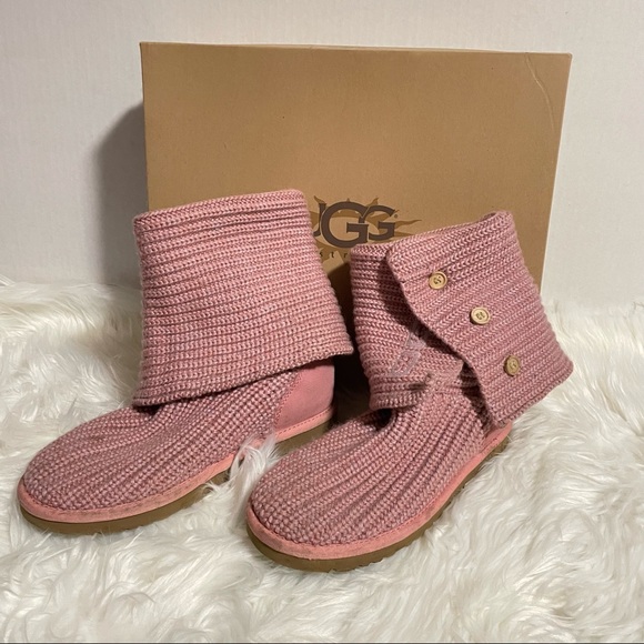UGG Classic Cardy Knit Boots - Picture 2 of 8